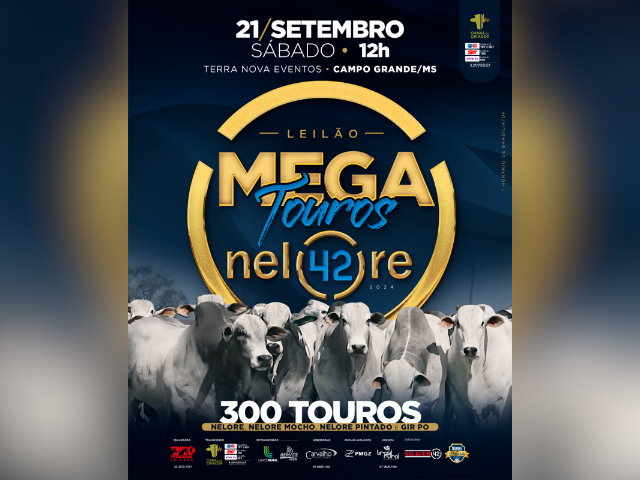 Leilão Mega Touros Nelore 42 - 2024 - Site