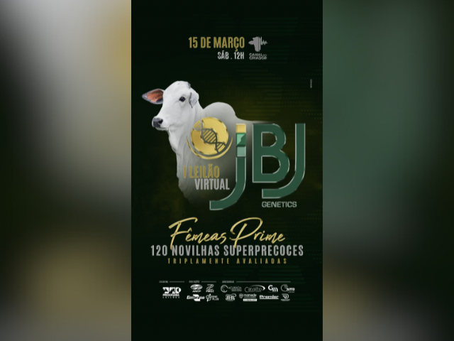 15.03 - I Leilão Virtual JBJ Genetics - Fêmeas Prime